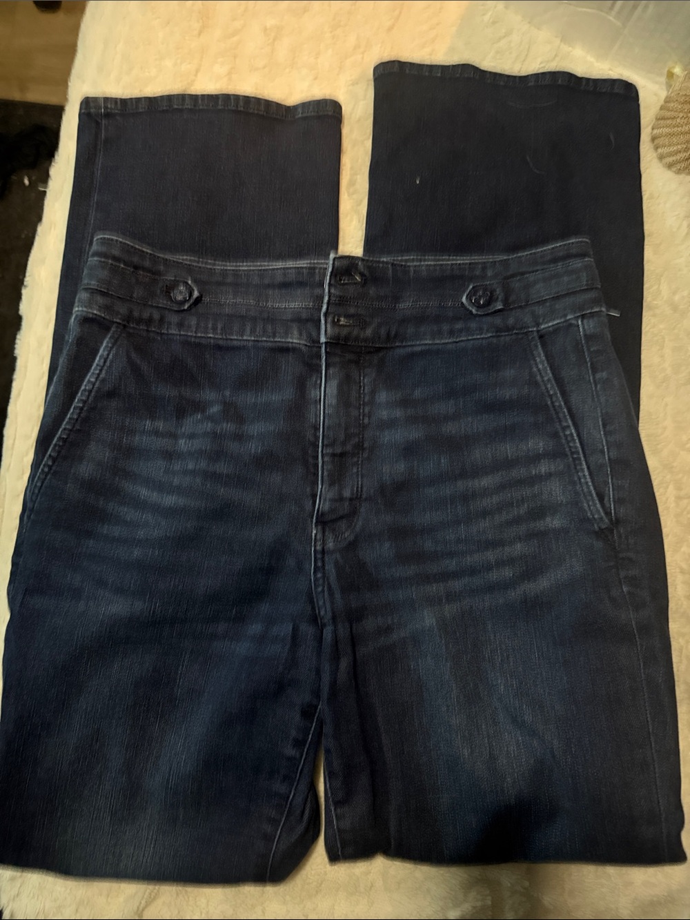 White House black market, extra high-rise boot cut jeans